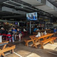 Inside seating at Twisted Root Burger Co in Arlington