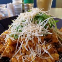 Pasta carbonara at Vieta in Vilnius