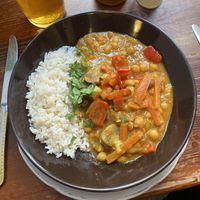 chickpea curry   at Vieta in Vilnius