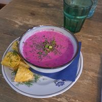 Classic summer dish at Vieta in Vilnius