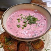 Beetroot Soup at Vieta in Vilnius