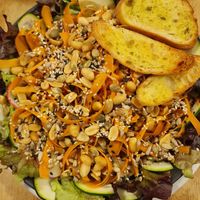 Thai peanut salad at Vieta in Vilnius