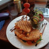 September 2025 - Cheese and kimchi panini at Vieta in Vilnius