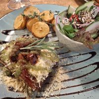 September 2025 - Baked tofu steak at Vieta in Vilnius