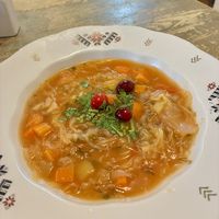 Sauerkrautsuppe  at Vieta in Vilnius