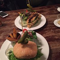 Burger and panini  at Vieta in Vilnius