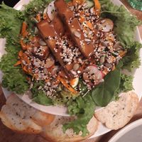 Tofu salad at Vieta in Vilnius