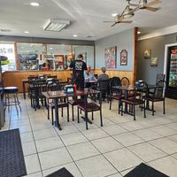 Inside seating at Jad's Pizza in Downingtown