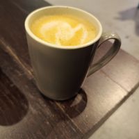 Gingerbread oat latte at The Queery in Brighton