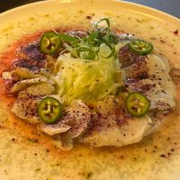 Tiradito no clam  at Bigan in Mexico City