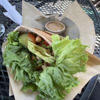 Vegetarian pita with avocado and fig balsamic dressing   at Eat-A-Pita - Cafe 2 in Southwest Harbor