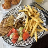 Vegan gyros   at Ta Kaloudia in Corfu