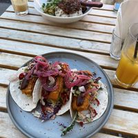 Tofu Tacos & “Steak” Japanese rice bowl   at Governors House in Northallerton
