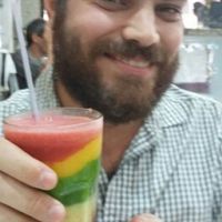 Suzy's Delicious Magic Rainbow Juice at Dona Vegana in Rio De Janeiro