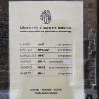 Opening hours at Laboratorio Alimentare Naturale  in Ascoli Piceno