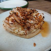 Cabbage & parsnip puree (really good!) at 45 Queen Street in Penzance