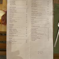 Menu  at Alkimya in Covilha