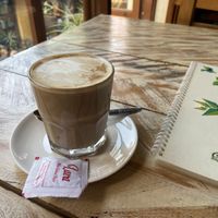 Soy latte  at Places Restaurant and Bar in Kathmandu