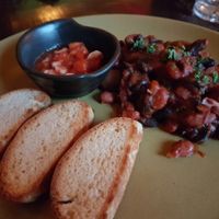 Vegan chili sin carne.  at Places Restaurant and Bar in Kathmandu
