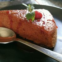 Vegan cake at Places Restaurant and Bar in Kathmandu