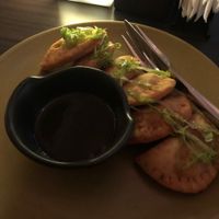 Pumpkin momos  at Places Restaurant and Bar in Kathmandu