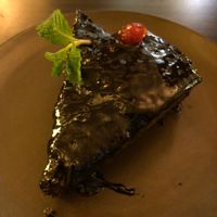 Vegan chocolate cake at Places Restaurant and Bar in Kathmandu