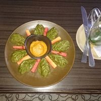 The pesto Dim Sam! I forgot how they call this dish but it’s the best.  at Places Restaurant and Bar in Kathmandu