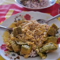 Pumpkin curry at Jeips Kitchen in Chumphon