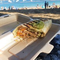 Burrito at the beach :) at TaXCo in Santander