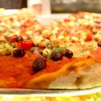 Another vegan pizza option at Voo Doo Rays. at Voodoo Rays - Dalston in East London