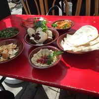 Falafel and hummus plate  at Beirut Beirut in Munich