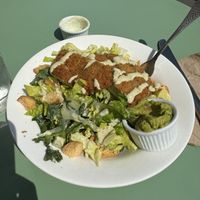 chicken caesar salad!   at Plant Junkie - Front St in New York City