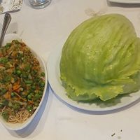 Starter. Veg with Lettuce cups at Fei Von in Rhyl