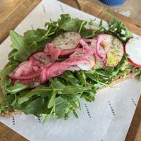 Avocado toast (modified no feta)   at Laidrey in Tarzana
