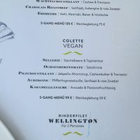 Menue   at Colette in Munich