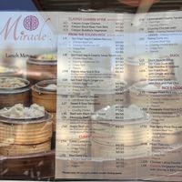 Menu1  at Miracle Asian Restaurant in Nelson