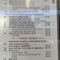 Menu3  at Miracle Asian Restaurant in Nelson
