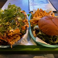 So much food! 2 people could not finish  at Fox Den in Milwaukee