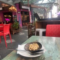 Peanuts on arrival   at Little Bali Street Food in Surfers Paradise