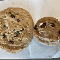 Vegan Chocolate Chip Cookie Sandwich and Vegan Oatmeal Sandwich Cookie  at Smallcakes in Pensacola