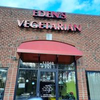 Outside at Eden's Vegans in Raleigh