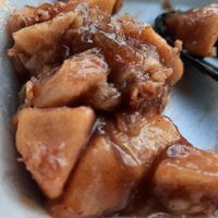 What's  left of my fabulous  Apple  Crunch at Eden's Vegans in Raleigh