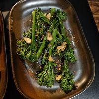 Tenderstem broccoli & greens with garlic & chilli at Smoke  in Wilmslow