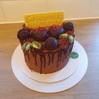 6 inch double layer cake. Vegan chocolate sponge cake with chocolate buttercream. at My Glorious Treats - No Storefront in Wilmslow