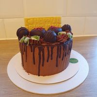 6 inch double layer cake. Vegan chocolate sponge cake with chocolate buttercream. at My Glorious Treats - No Storefront in Wilmslow