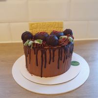 6 inch double layer cake. Vegan chocolate sponge cake with chocolate buttercream. at My Glorious Treats - No Storefront in Wilmslow