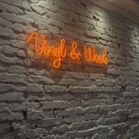 The sign  at VINYL & WOOD - Get Lost in Wonderland in Budapest