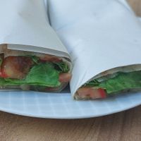 Vegetarian Wrap 200 TL at Kadırga Cafe Restoran in Istanbul
