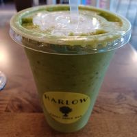 Matcha smoothie at Harlow in Portland