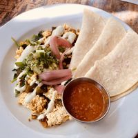tofu scramble with tortillas...  at Harlow in Portland
